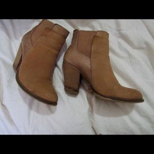 Aldo two tone ankle booties.